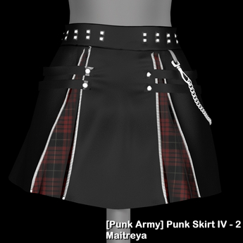 Second Life Marketplace - [Punk Army] Punk Skirt IV - 2 DEMO